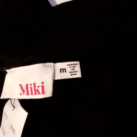 Miki Womens Black Stretch Pants Size M Nylon & Spandex Mid-Rise Slim Fit - Picture 5 of 8